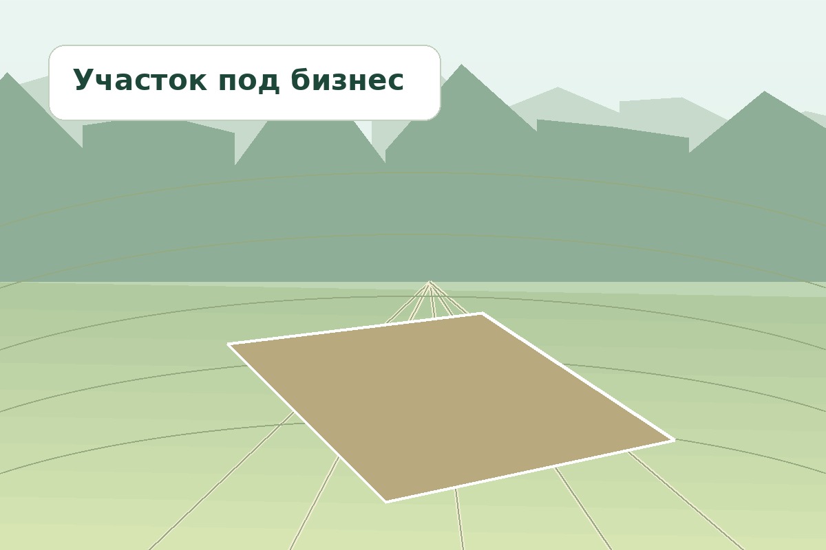 Пример участка под бизнес